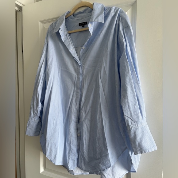 Dynamite Tops - Dynamite Light Blue Button-Up Shirt